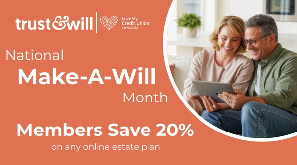 Trust & WIll National Make-a-Will Month 2026 20 Percent Off Infographic