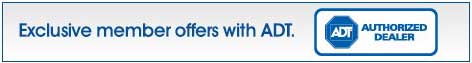 ADT Banner Exclusive member offers with ADT Authorized Dealer