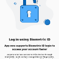 Biometric ID Screen in Digital Banking Mobile App