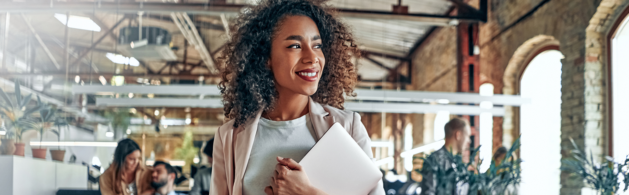 Woman with folder at Office