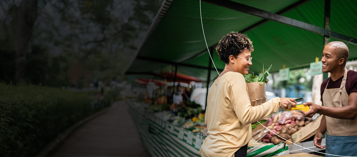 Woman Buying Flowers