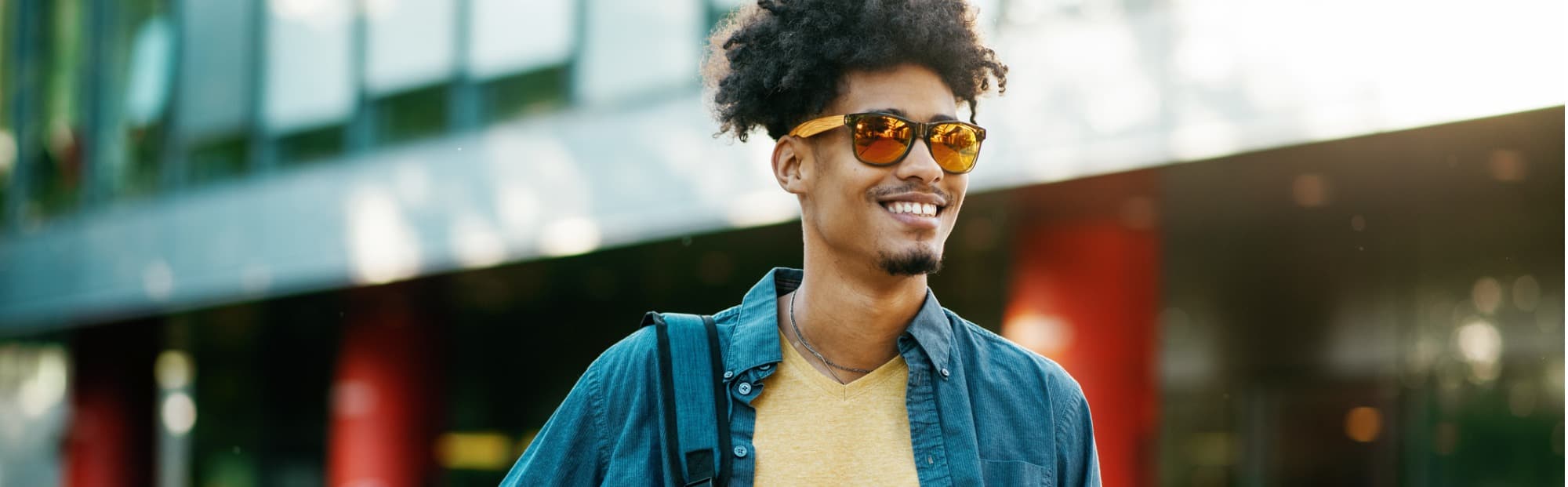 Sytlish Guy Wearing Sunglasses