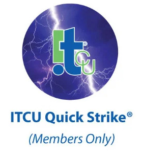 Blue and Purple Quick Strike Logo with 