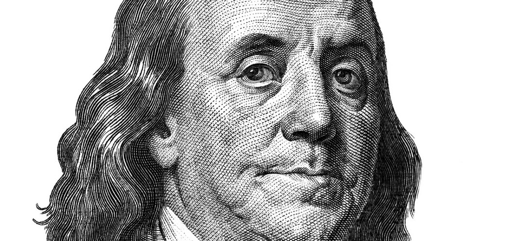 Close Up of Ben Franklin