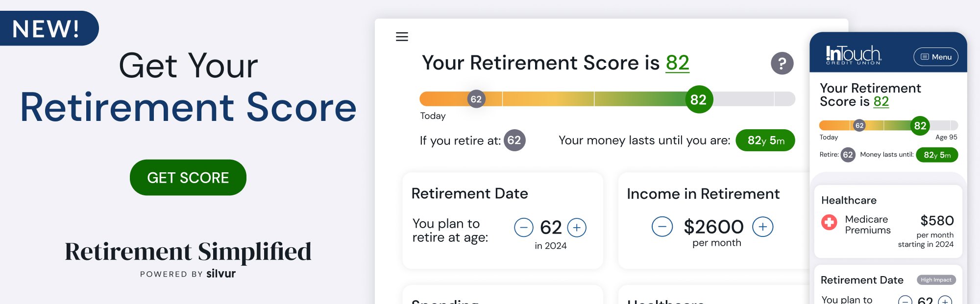 Get your retirement score at itcu.silvur.com