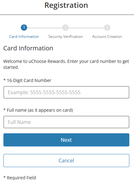 Register your ITCU card with uChoose Rewards®
